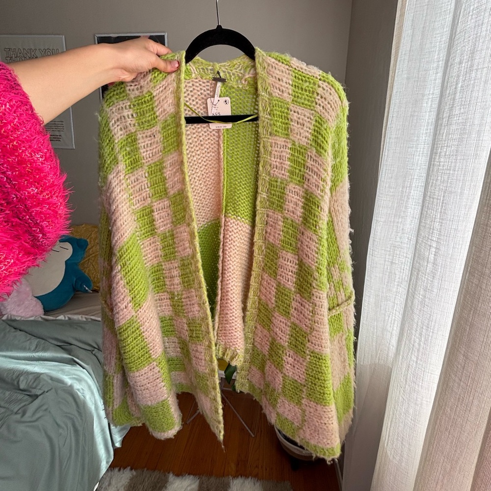 Aldrin checkered cardigan - oversized
